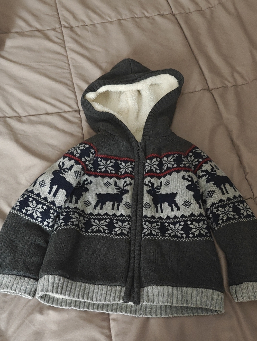 Fleece Lined Holiday Jacket